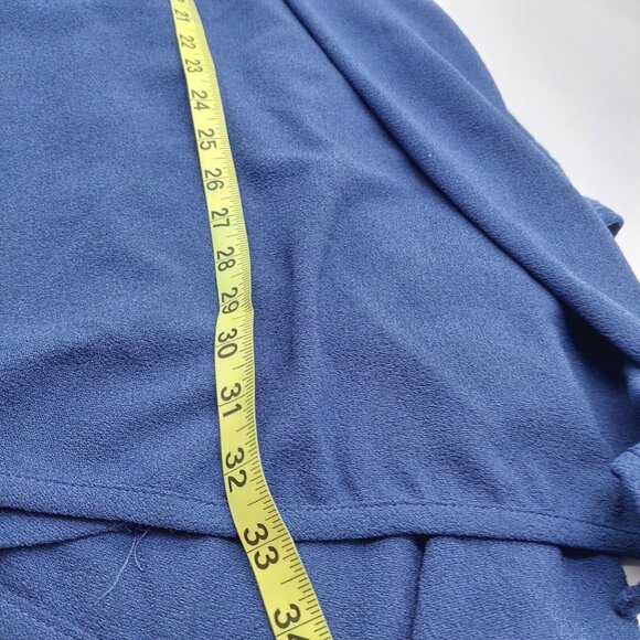 Melissa McCarthy Seven7 Size Small 2X Cardigan Blue Open Drape Front Long Sleeve - Picture 8 of 9